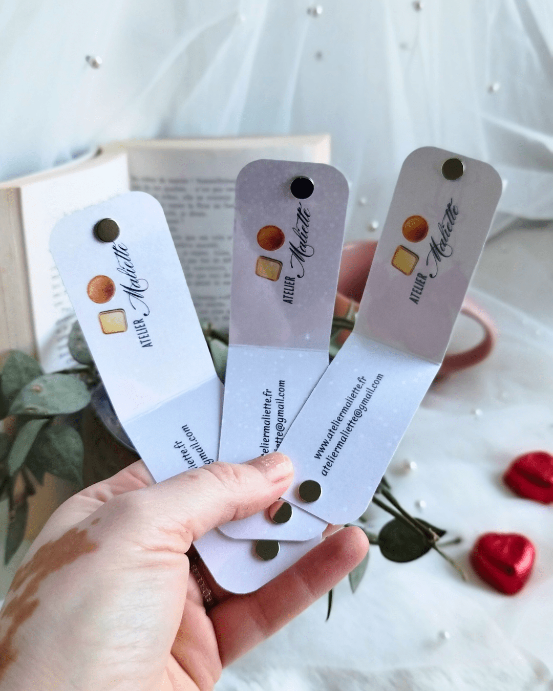 Marque - pages Magnétiques Saint - Valentin – Collection Exclusive - Atelier Maliette