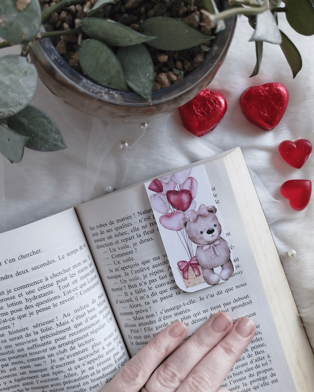 Marque - pages Magnétiques Saint - Valentin – Collection Exclusive - Atelier Maliette