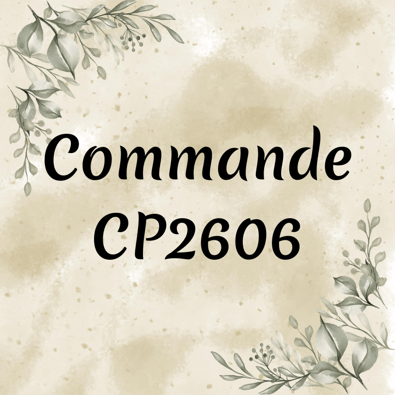 Commande personnalisée CP2606 - Atelier Maliette