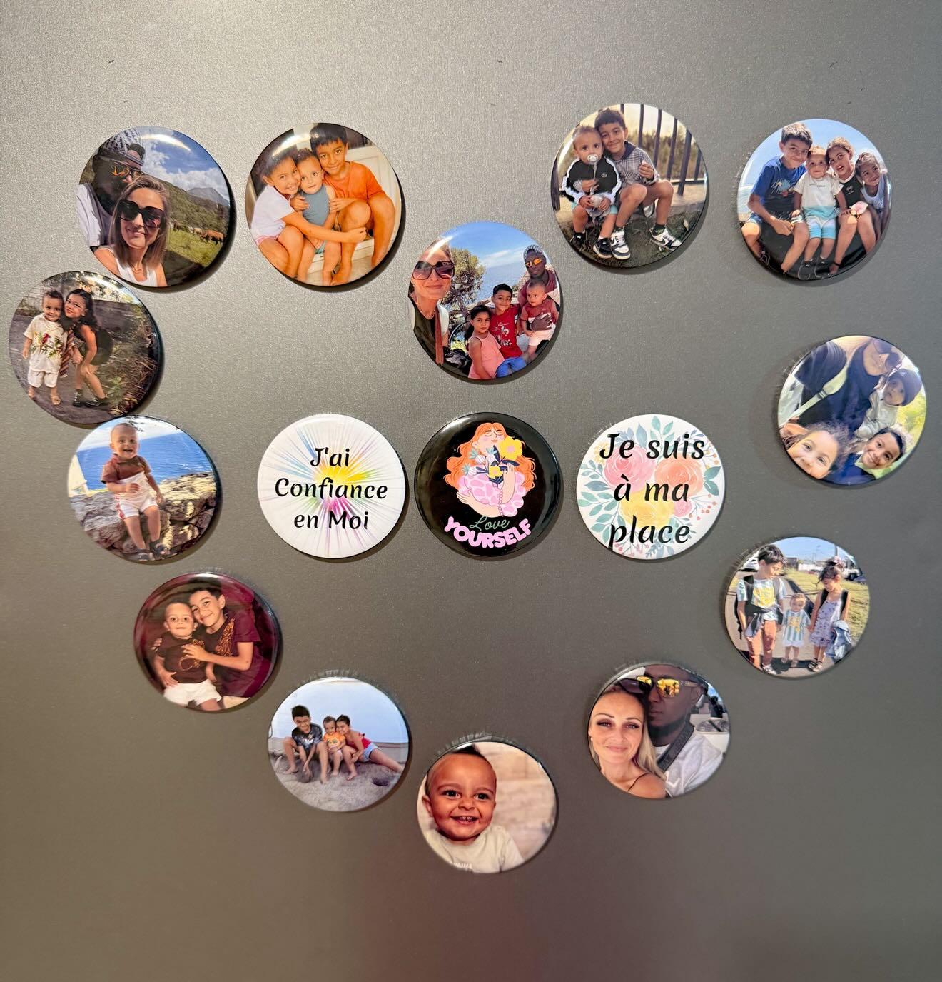 Magnet souvenir - Ronds ou Carrés - Atelier Maliette