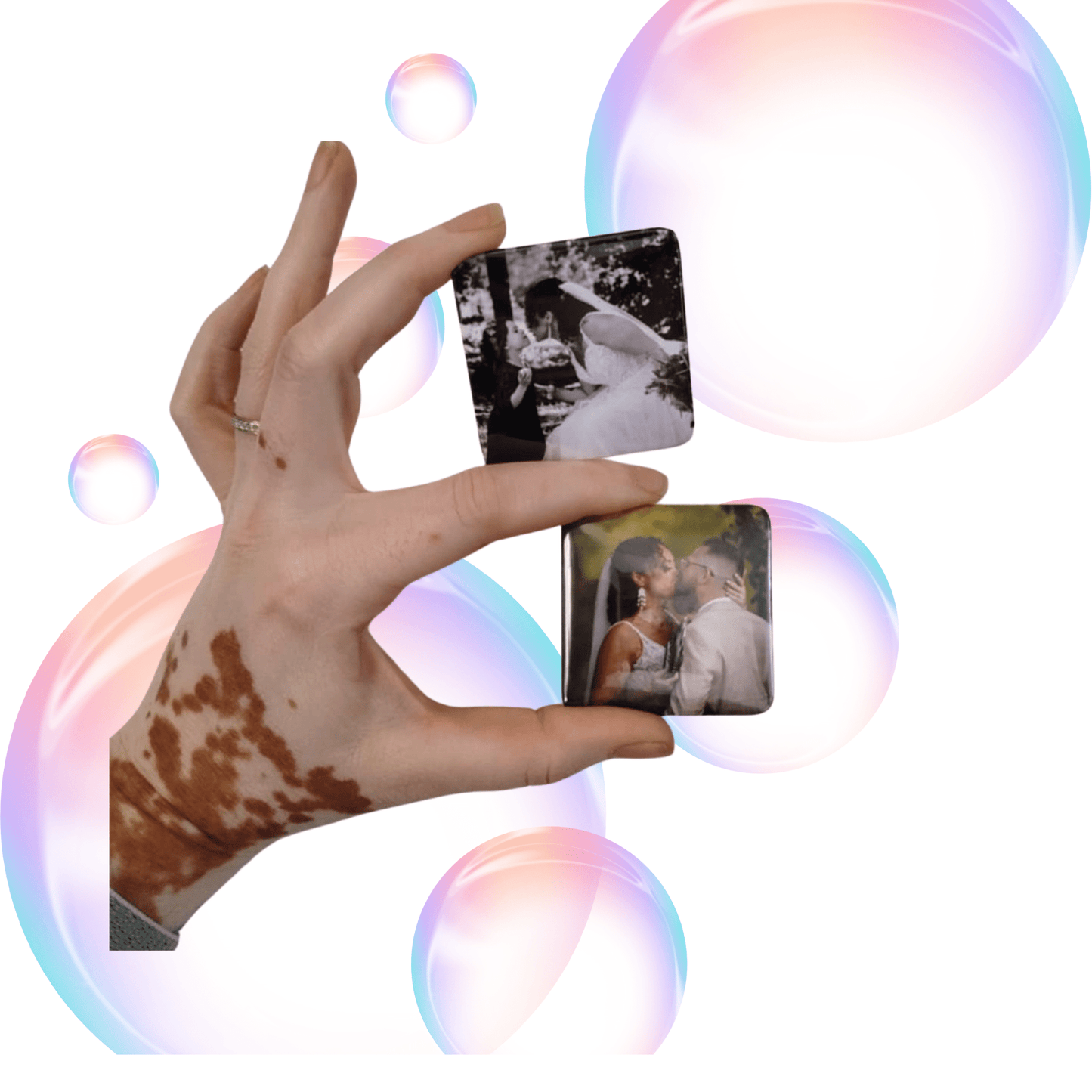 Magnet souvenir - Ronds ou Carrés - Atelier Maliette