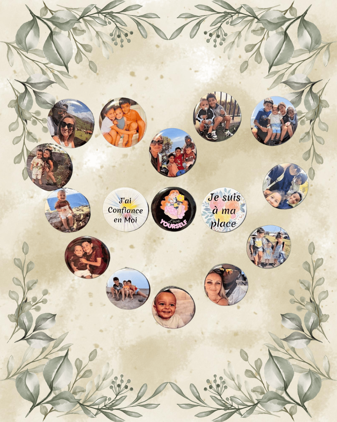 Magnet souvenir - Ronds ou Carrés - Atelier Maliette